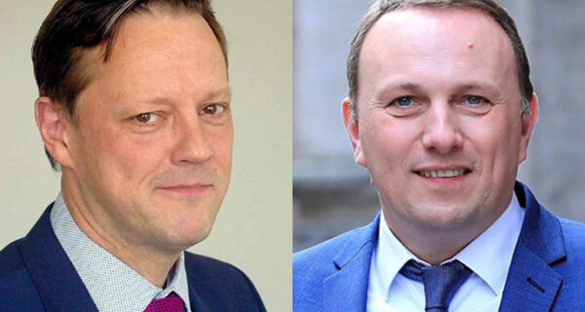Michael Tallai, Geschäftsführer Funke Medien Thüringen und David Koopmann, Vorstand der Bremer Tageszeitungen AG